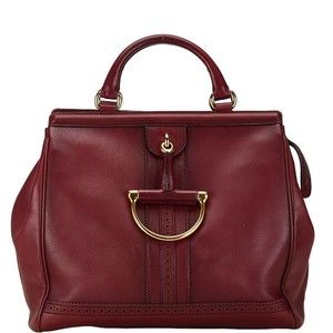 Gucci Horsebit Handbag Bordeaux